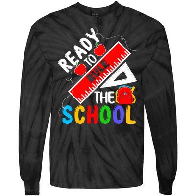 Back To School Teacher Gift Tie-Dye Long Sleeve Shirt