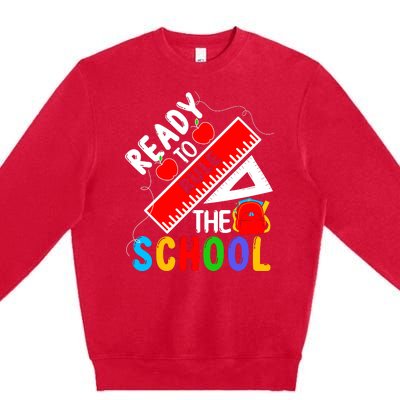 Back To School Teacher Gift Premium Crewneck Sweatshirt