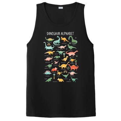 Back To School Types Of Dinosaurs Alphabet PosiCharge Competitor Tank