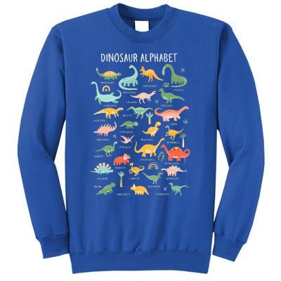 Back To School Types Of Dinosaurs Alphabet Sweatshirt