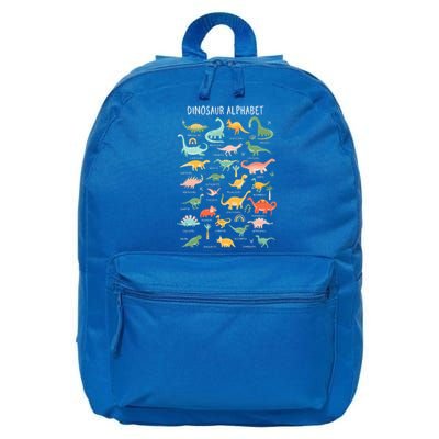 Back To School Types Of Dinosaurs Alphabet 16 in Basic Backpack