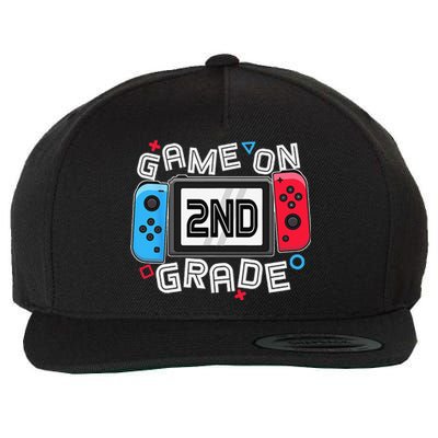 Back To School Game On 2nd Grade Funny Gamer Wool Snapback Cap