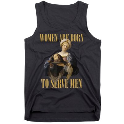 Born To Serve Man Christian Boss Girl Motivational Funny Tank Top