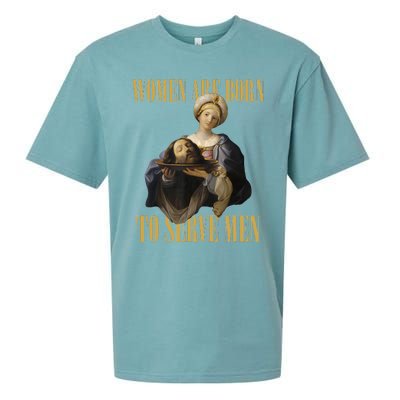 Born To Serve Man Christian Boss Girl Motivational Funny Sueded Cloud Jersey T-Shirt