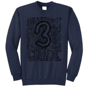 Back To School First Day Of School Typography Third Graders Sweatshirt