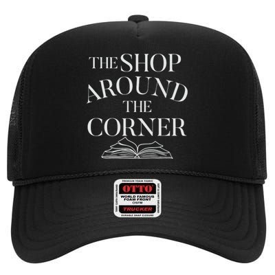 Bookish The Shop Around The Corner Bookworm High Crown Mesh Back Trucker Hat