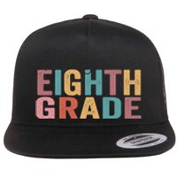 Back To School Students Teacher Oh Hey 8th Eighth Grade Flat Bill Trucker Hat