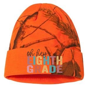 Back To School Students Teacher Oh Hey 8th Eighth Grade Kati Licensed 12" Camo Beanie