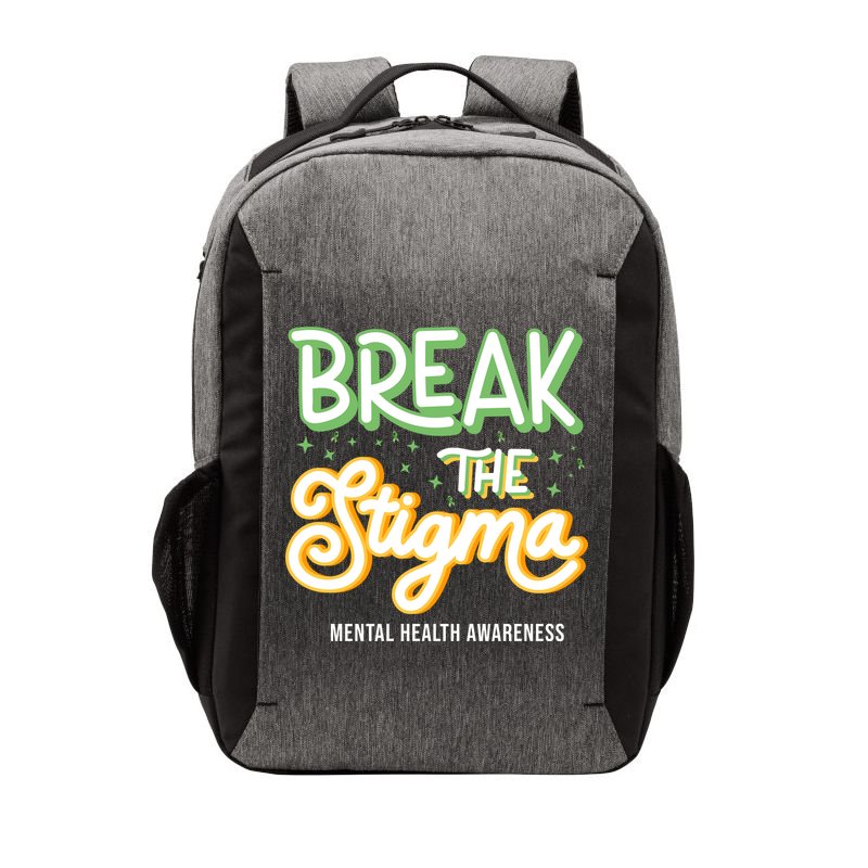 Break The Stigma Mental Health Awareness Vector Backpack