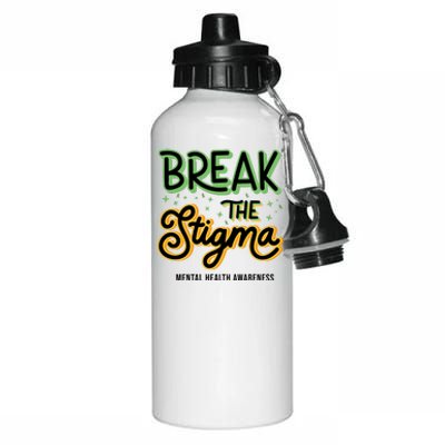 Break The Stigma Mental Health Awareness Aluminum Water Bottle 