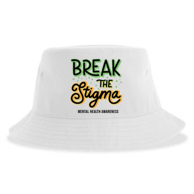 Break The Stigma Mental Health Awareness Sustainable Bucket Hat