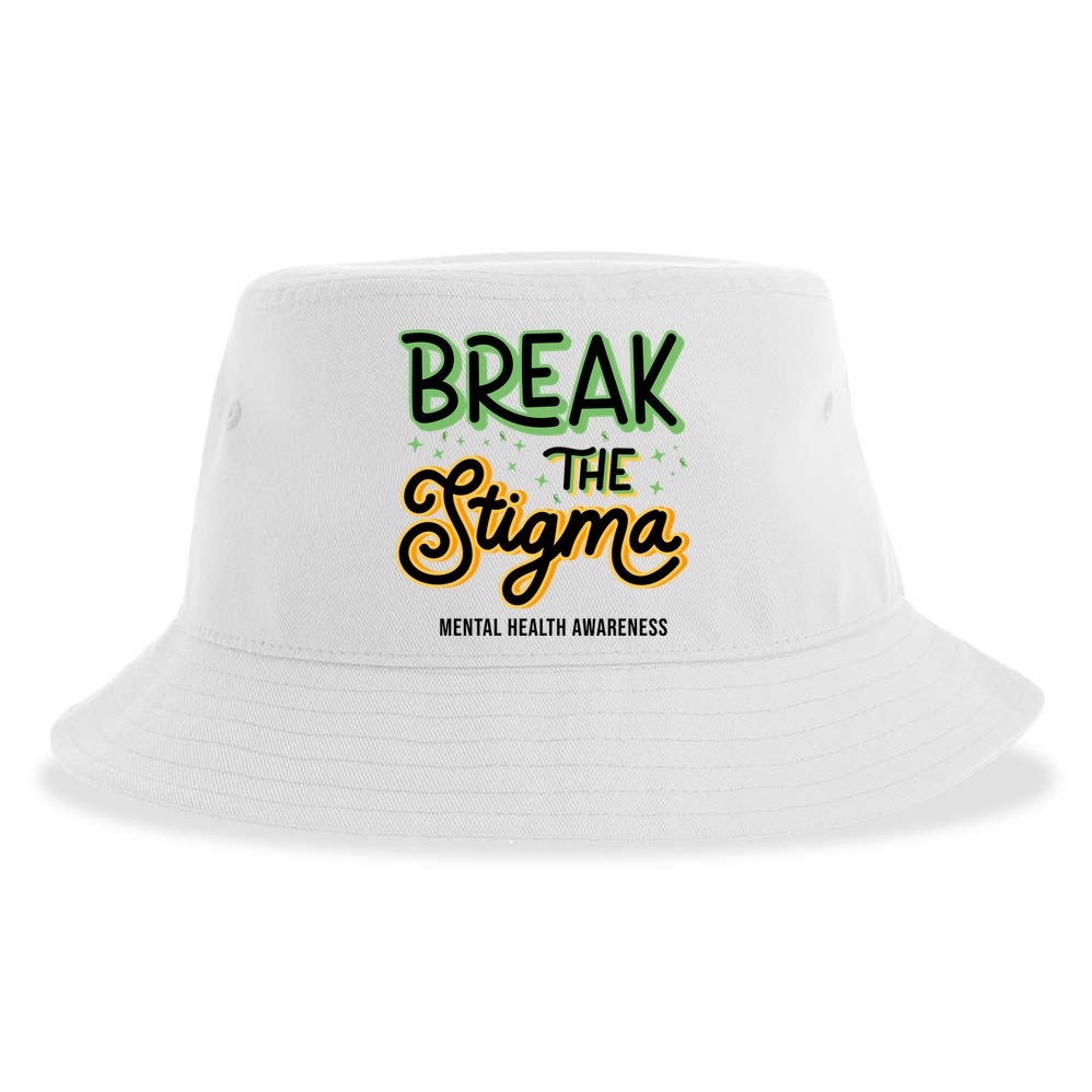 Break The Stigma Mental Health Awareness Sustainable Bucket Hat
