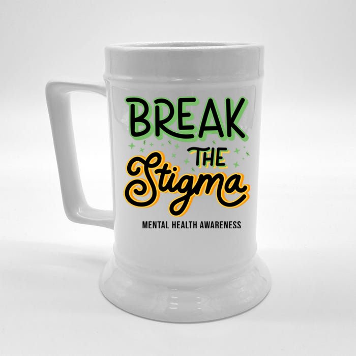 Break The Stigma Mental Health Awareness Beer Stein