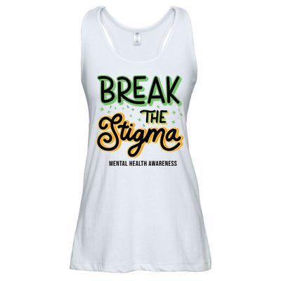Break The Stigma Mental Health Awareness Ladies Essential Flowy Tank