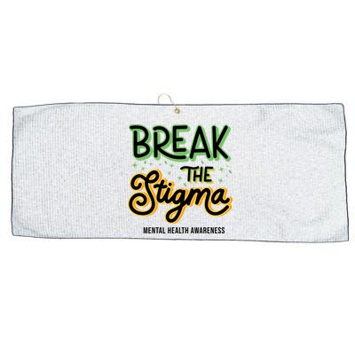 Break The Stigma Mental Health Awareness Large Microfiber Waffle Golf Towel