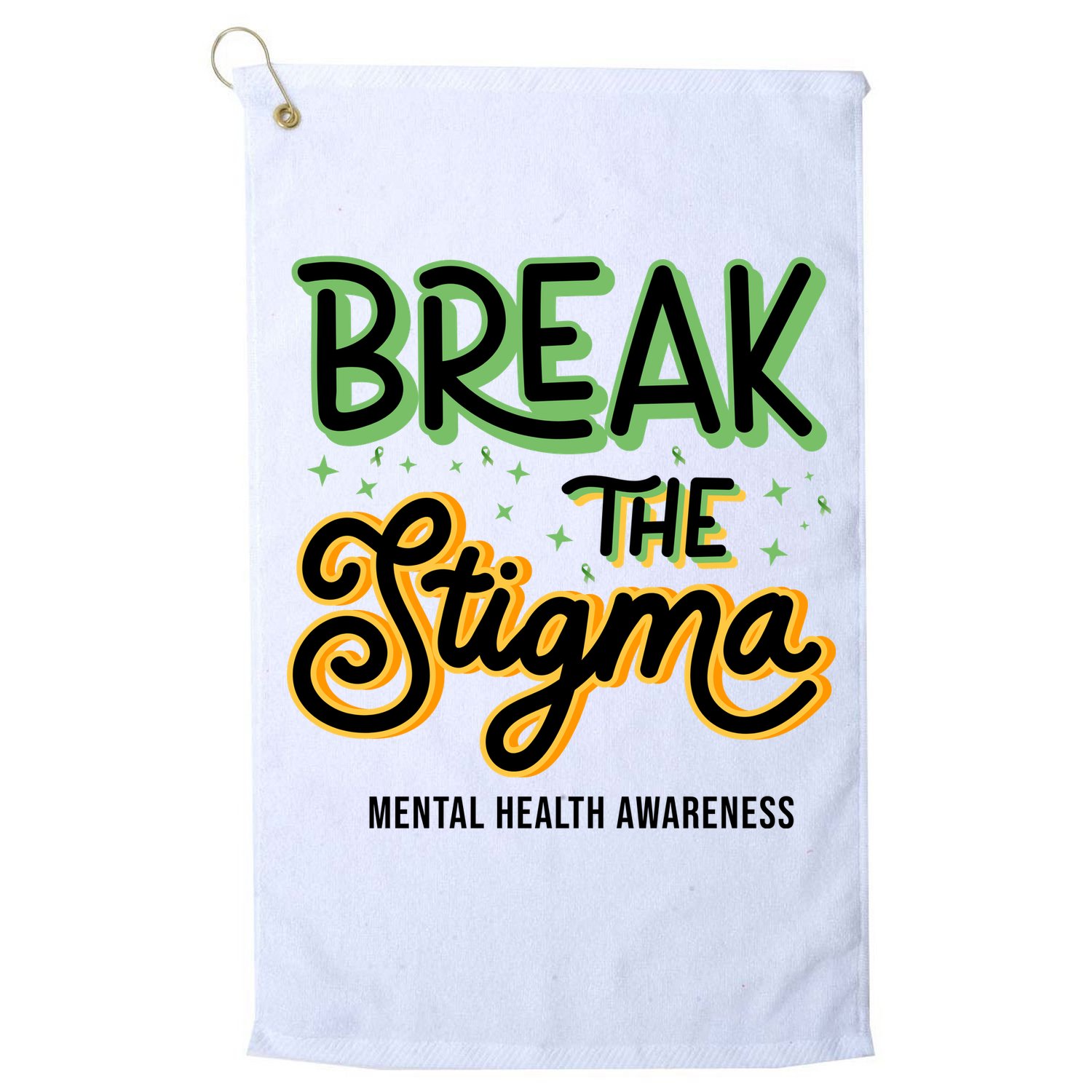 Break The Stigma Mental Health Awareness Golf Towel