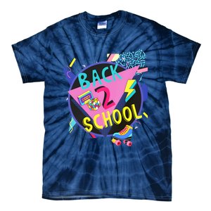 Back To School 90s Teacher Back 2 School 1st Day Of School Tie-Dye T-Shirt