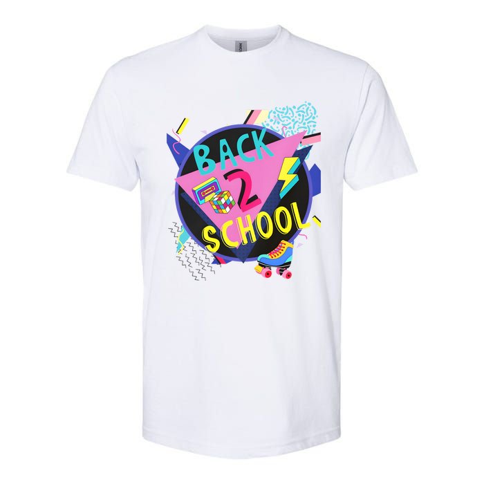 Back To School 90s Teacher Back 2 School 1st Day Of School Softstyle CVC T-Shirt