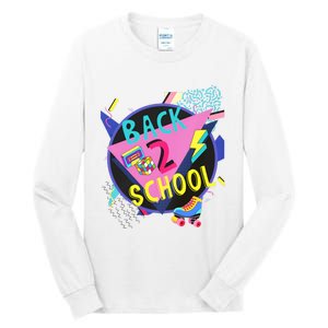 Back To School 90s Teacher Back 2 School 1st Day Of School Tall Long Sleeve T-Shirt