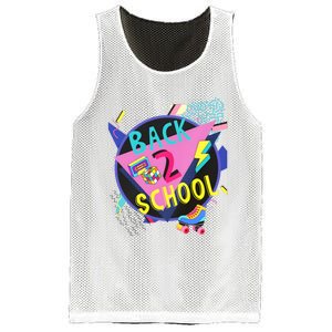 Back To School 90s Teacher Back 2 School 1st Day Of School Mesh Reversible Basketball Jersey Tank