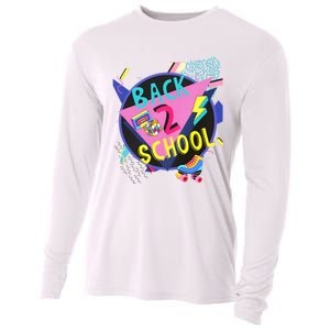 Back To School 90s Teacher Back 2 School 1st Day Of School Cooling Performance Long Sleeve Crew