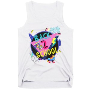 Back To School 90s Teacher Back 2 School 1st Day Of School Tank Top