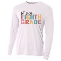 Back To School Students Teacher Oh Hey 8th Eighth Grade Cooling Performance Long Sleeve Crew