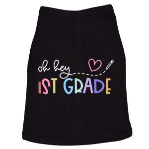 Back To School Oh Hey 1st Grade Teachers Women Student Doggie Tank