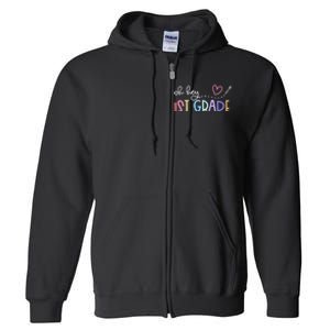 Back To School Oh Hey 1st Grade Teachers Women Student Full Zip Hoodie