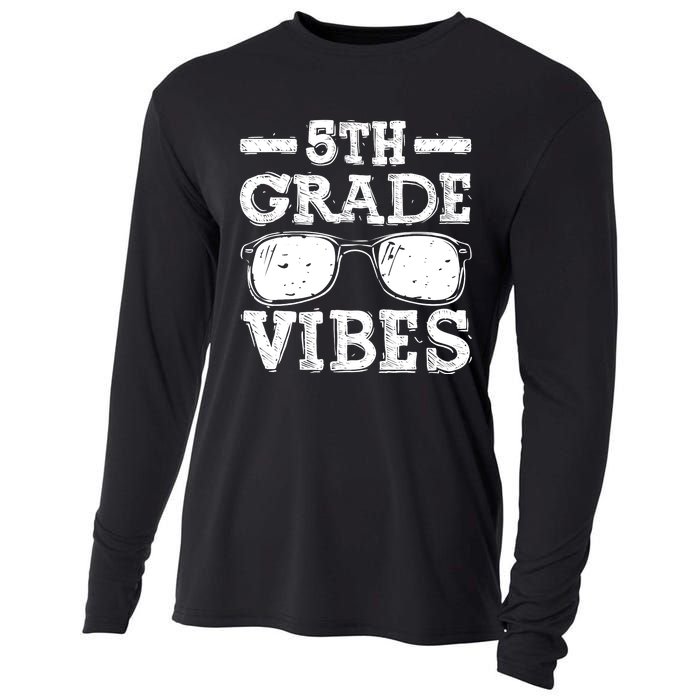 Back To School 5th Grade Vibes, First Day Teacher Cooling Performance Long Sleeve Crew