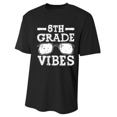 Back To School 5th Grade Vibes, First Day Teacher Performance Sprint T-Shirt