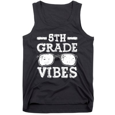 Back To School 5th Grade Vibes, First Day Teacher Tank Top