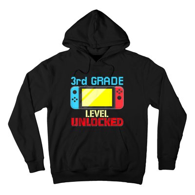 Back To School Video Gamer 3rd Grade Level Unlocked Boy Kids Hoodie