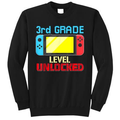 Back To School Video Gamer 3rd Grade Level Unlocked Boy Kids Sweatshirt