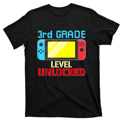 Back To School Video Gamer 3rd Grade Level Unlocked Boy Kids T-Shirt