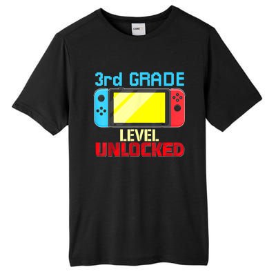 Back To School Video Gamer 3rd Grade Level Unlocked Boy Kids Tall Fusion ChromaSoft Performance T-Shirt