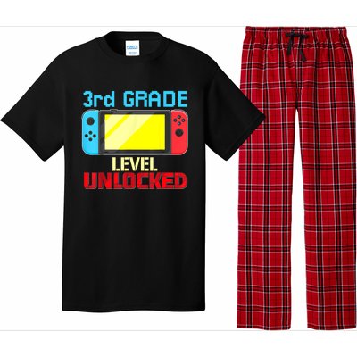 Back To School Video Gamer 3rd Grade Level Unlocked Boy Kids Pajama Set