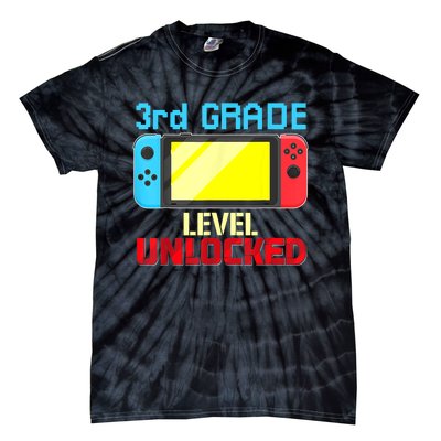 Back To School Video Gamer 3rd Grade Level Unlocked Boy Kids Tie-Dye T-Shirt