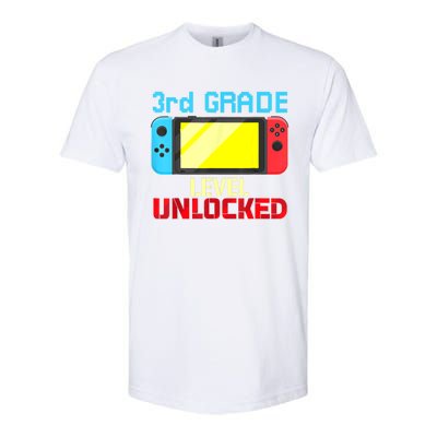 Back To School Video Gamer 3rd Grade Level Unlocked Boy Kids Softstyle CVC T-Shirt