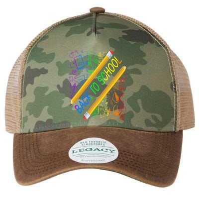 Back To School Happy First Day Of School Teachers Gift Legacy Tie Dye Trucker Hat