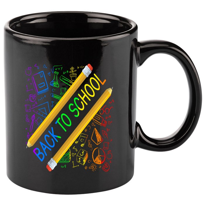 Back To School Happy First Day Of School Teachers Gift 11oz C Handle Ceramic Mug