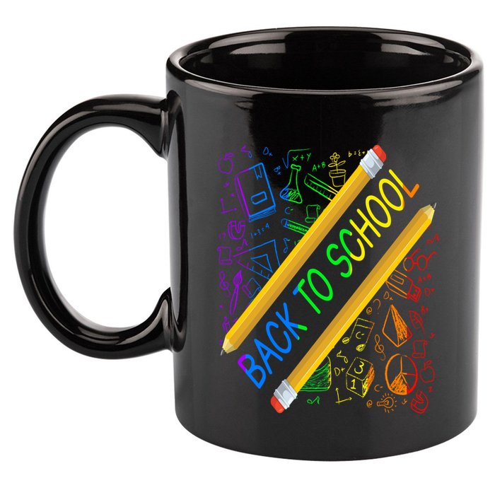 Back To School Happy First Day Of School Teachers Gift 11oz C Handle Ceramic Mug