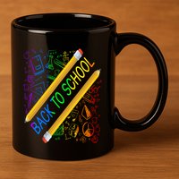Back To School Happy First Day Of School Teachers Gift 11oz C Handle Ceramic Mug