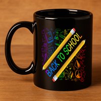 Back To School Happy First Day Of School Teachers Gift 11oz C Handle Ceramic Mug