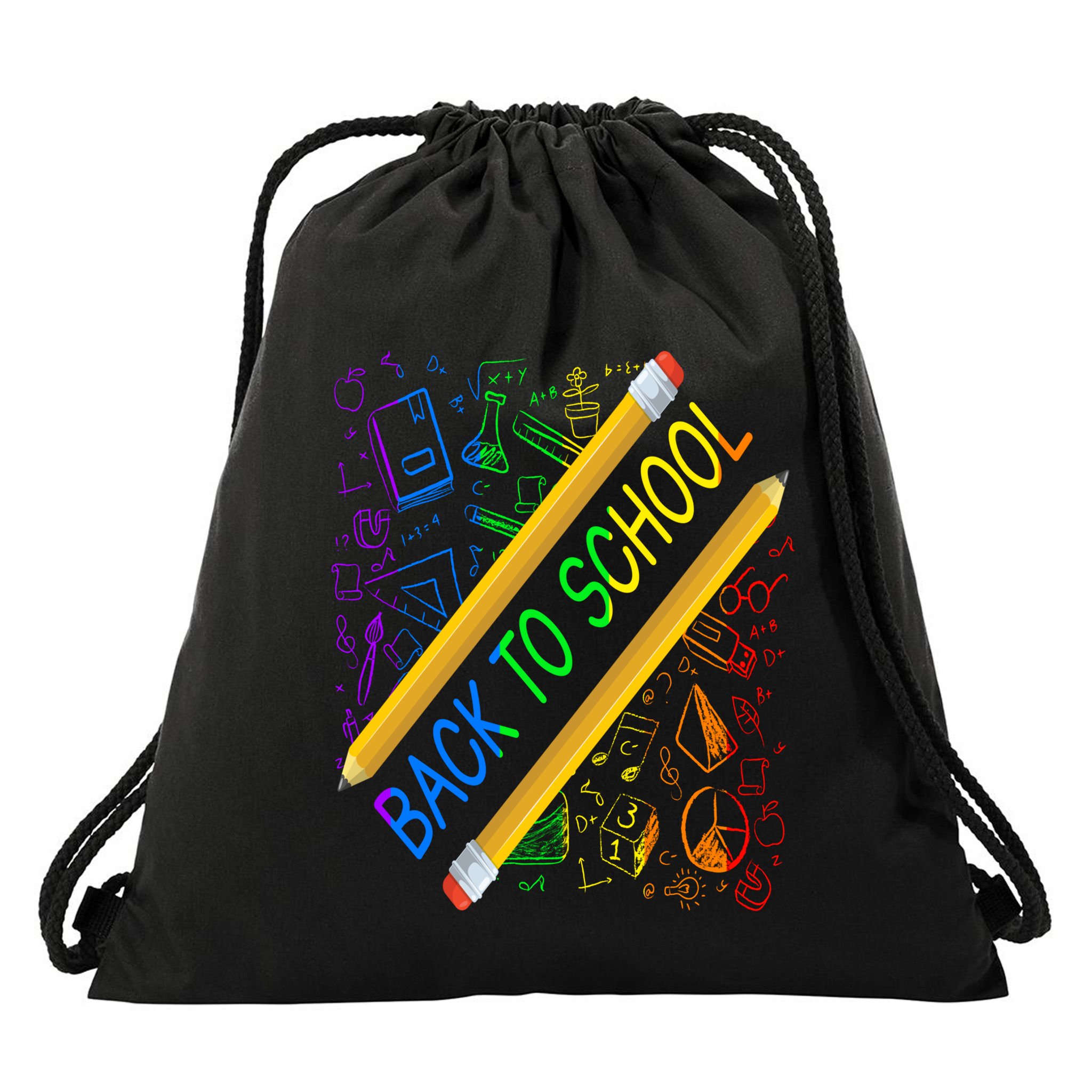 Back To School Happy First Day Of School Teachers Gift Drawstring Bag