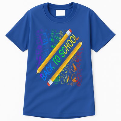 Back To School Happy First Day Of School Teachers Gift Tall T-Shirt