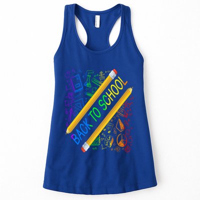 Back To School Happy First Day Of School Teachers Gift Womens Tank Top