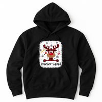 Bleached Teacher Squad Reindeer Funny Teacher Christmas Xmas Hoodie