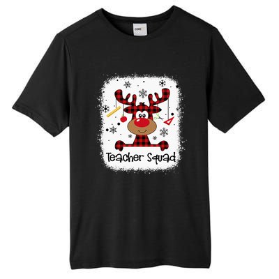 Bleached Teacher Squad Reindeer Funny Teacher Christmas Xmas Tall Fusion ChromaSoft Performance T-Shirt