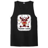 Bleached Teacher Squad Reindeer Funny Teacher Christmas Xmas PosiCharge Competitor Tank